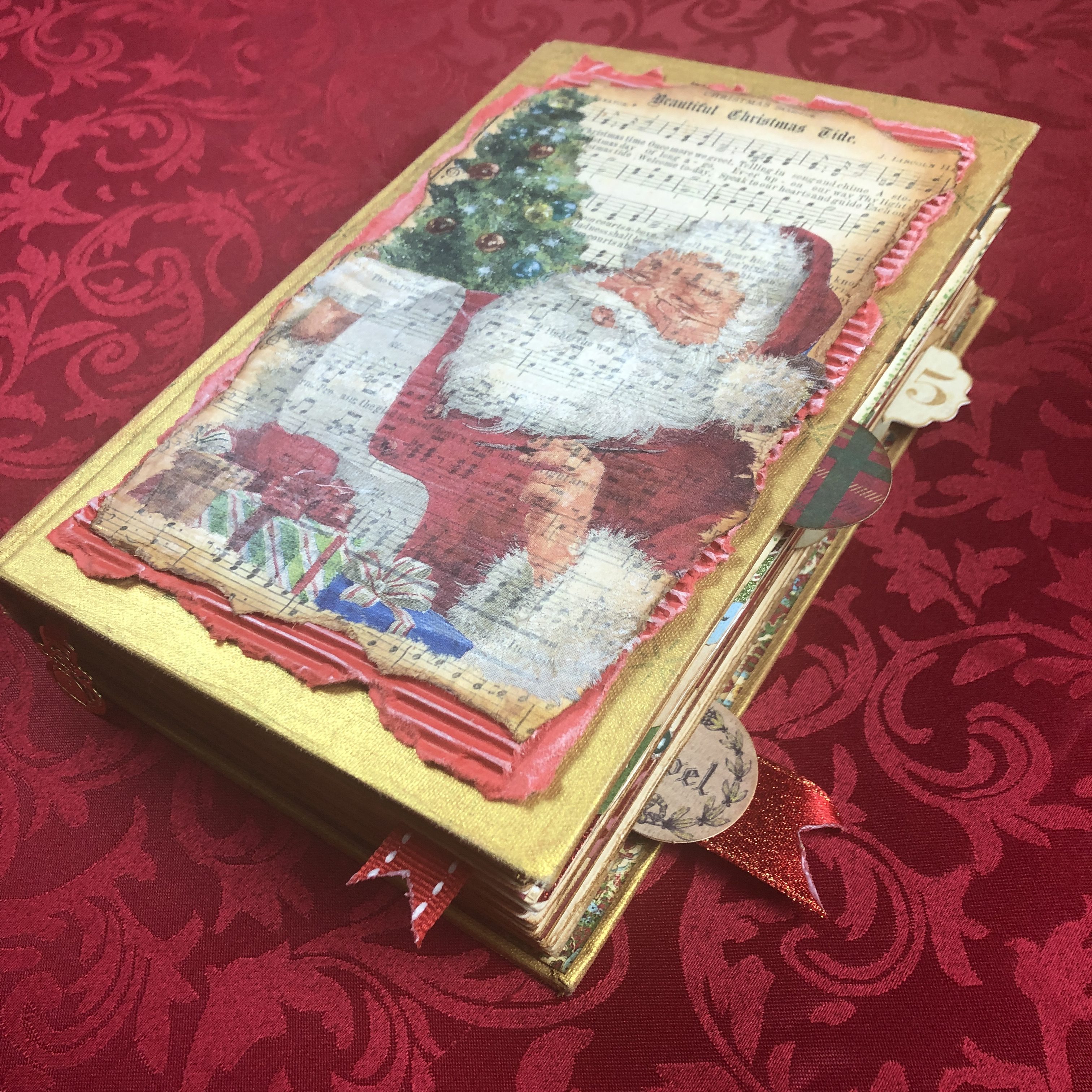 Altered Christmas Book Part 2 Make In Wonder